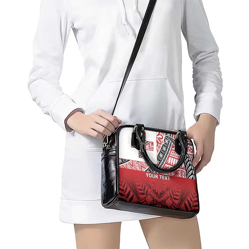 Malo e lelei Tonga Shoulder Handbag Ngatu Tokelau Feletoa Fata Traditional Polynesian Pattern