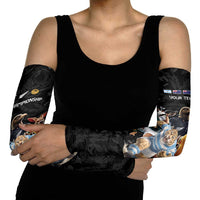 Custom Rugby Southern Hemisphere Arm Sleeves Argentina AUNZ South Africa Mascot Black - Polynesian Pride