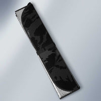 Custom Rugby Southern Hemisphere Auto Sun Shade Argentina AUNZ South Africa Mascot Black - Polynesian Pride