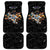 Custom Rugby Southern Hemisphere Car Mats Argentina AUNZ South Africa Mascot Black - Polynesian Pride