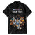 Custom Rugby Southern Hemisphere Family Matching Off The Shoulder Long Sleeve Dress and Hawaiian Shirt Argentina AUNZ South Africa Mascot Black - Polynesian Pride