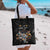 Custom Rugby Southern Hemisphere Tote Bag Argentina AUNZ South Africa Mascot Black - Polynesian Pride