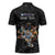 Custom Rugby Southern Hemisphere Zipper Polo Shirt Argentina AUNZ South Africa Mascot Black - Polynesian Pride