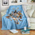 Custom Rugby Southern Hemisphere Blanket Argentina AUNZ South Africa Mascot Blue - Polynesian Pride