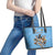 Custom Rugby Southern Hemisphere Leather Tote Bag Argentina AUNZ South Africa Mascot Blue - Polynesian Pride