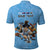 Custom Rugby Southern Hemisphere Polo Shirt Argentina AUNZ South Africa Mascot Blue - Polynesian Pride
