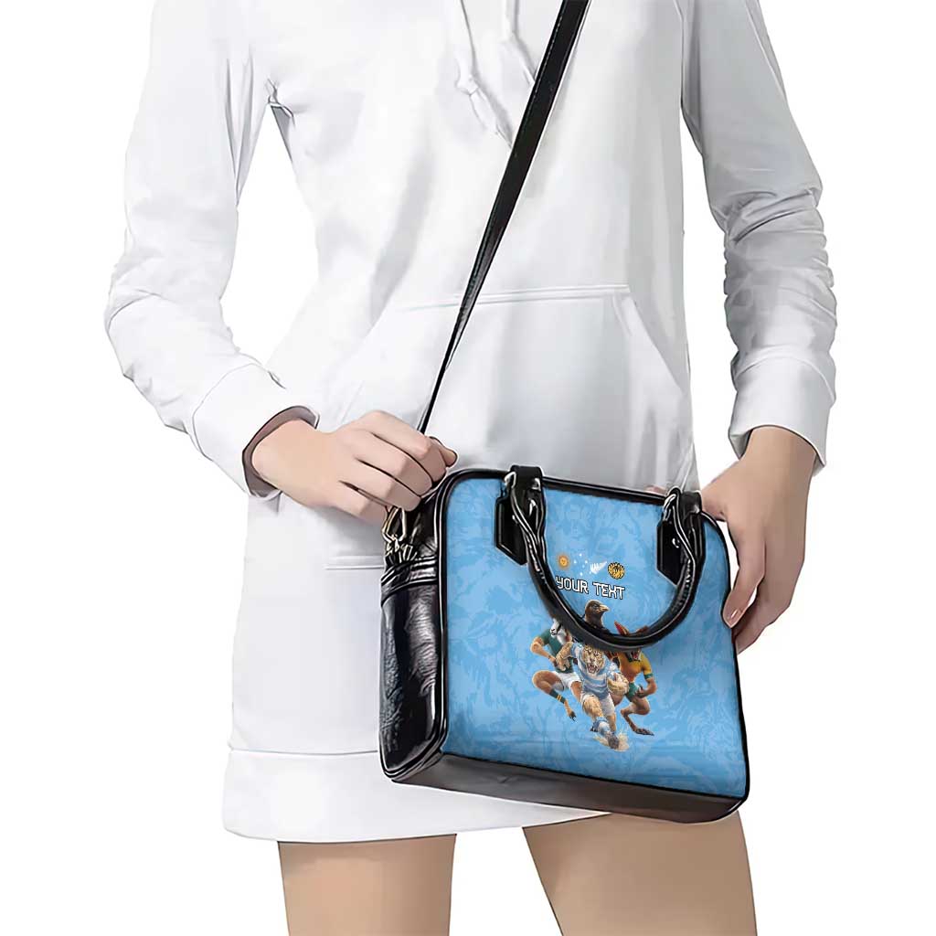 Custom Rugby Southern Hemisphere Shoulder Handbag Argentina AUNZ South Africa Mascot Blue - Polynesian Pride