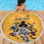 Custom Rugby Southern Hemisphere Beach Blanket Argentina AUNZ South Africa Mascot Gold - Polynesian Pride