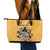 Custom Rugby Southern Hemisphere Leather Tote Bag Argentina AUNZ South Africa Mascot Gold - Polynesian Pride