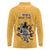 Custom Rugby Southern Hemisphere Long Sleeve Polo Shirt Argentina AUNZ South Africa Mascot Gold - Polynesian Pride