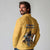 Custom Rugby Southern Hemisphere Long Sleeve Polo Shirt Argentina AUNZ South Africa Mascot Gold - Polynesian Pride