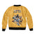 Custom Rugby Southern Hemisphere Sleeve Zip Bomber Jacket Argentina AUNZ South Africa Mascot Gold - Polynesian Pride