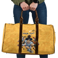 Custom Rugby Southern Hemisphere Travel Bag Argentina AUNZ South Africa Mascot Gold - Polynesian Pride