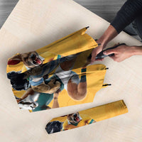 Custom Rugby Southern Hemisphere Umbrella Argentina AUNZ South Africa Mascot Gold - Polynesian Pride