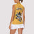 Custom Rugby Southern Hemisphere Women Sleeveless Polo Shirt Argentina AUNZ South Africa Mascot Gold - Polynesian Pride