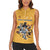 Custom Rugby Southern Hemisphere Women Sleeveless Polo Shirt Argentina AUNZ South Africa Mascot Gold - Polynesian Pride