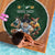 Custom Rugby Southern Hemisphere Beach Blanket Argentina AUNZ South Africa Mascot Green - Polynesian Pride