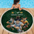 Custom Rugby Southern Hemisphere Beach Blanket Argentina AUNZ South Africa Mascot Green - Polynesian Pride