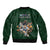 Custom Rugby Southern Hemisphere Bomber Jacket Argentina AUNZ South Africa Mascot Green - Polynesian Pride