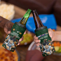 Custom Rugby Southern Hemisphere 4 in 1 Can Cooler Tumbler Argentina AUNZ South Africa Mascot Green LT9 - Polynesian Pride