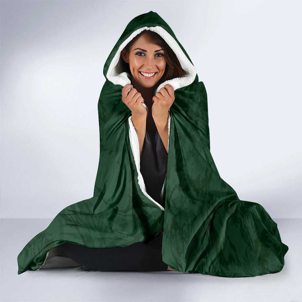Custom Rugby Southern Hemisphere Hooded Blanket Argentina AUNZ South Africa Mascot Green - Polynesian Pride