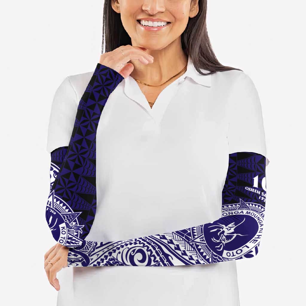 Tonga Queen Salote College 100th Years Arm Sleeves Est 1926 Tongan Ngatu Tapa - Polynesian Pride