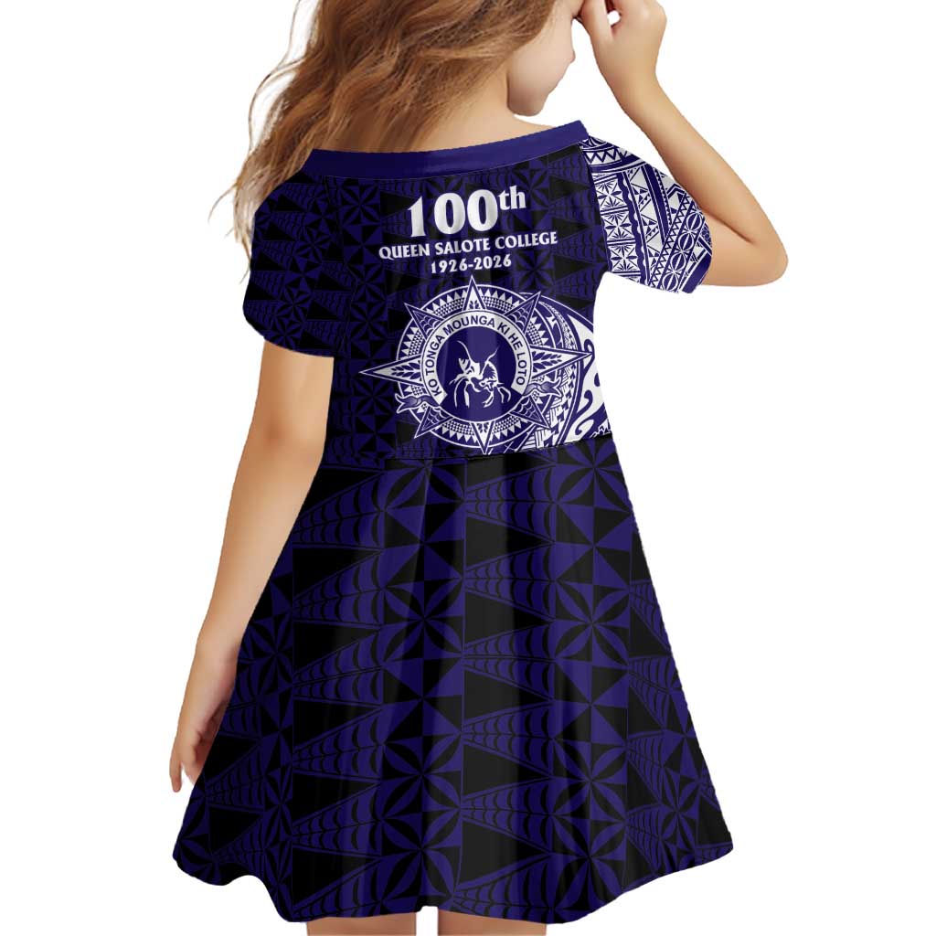 Tonga Queen Salote College 100th Years Family Matching Off Shoulder Short Dress and Hawaiian Shirt Est 1926 Tongan Ngatu Tapa LT9 - Polynesian Pride