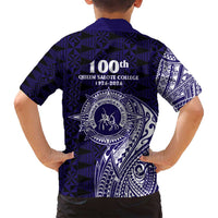 Tonga Queen Salote College 100th Years Family Matching Puletasi and Hawaiian Shirt Est 1926 Tongan Ngatu Tapa LT9 - Polynesian Pride