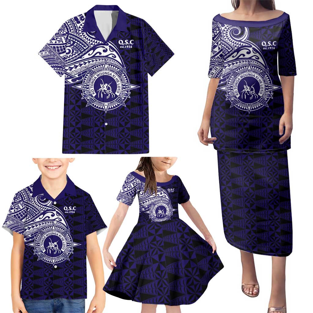 Tonga Queen Salote College 100th Years Family Matching Puletasi and Hawaiian Shirt Est 1926 Tongan Ngatu Tapa LT9 - Polynesian Pride