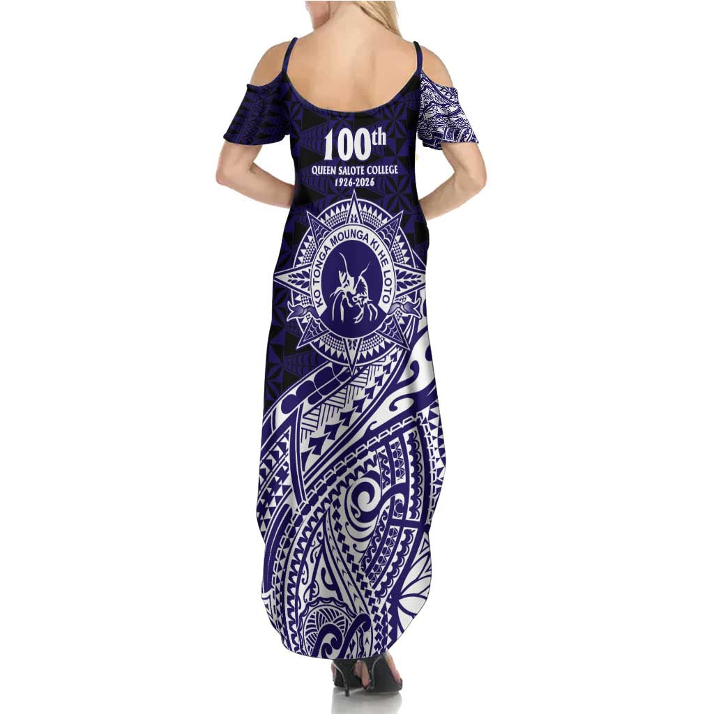 Tonga Queen Salote College 100th Years Family Matching Summer Maxi Dress and Hawaiian Shirt Est 1926 Tongan Ngatu Tapa LT9 - Polynesian Pride