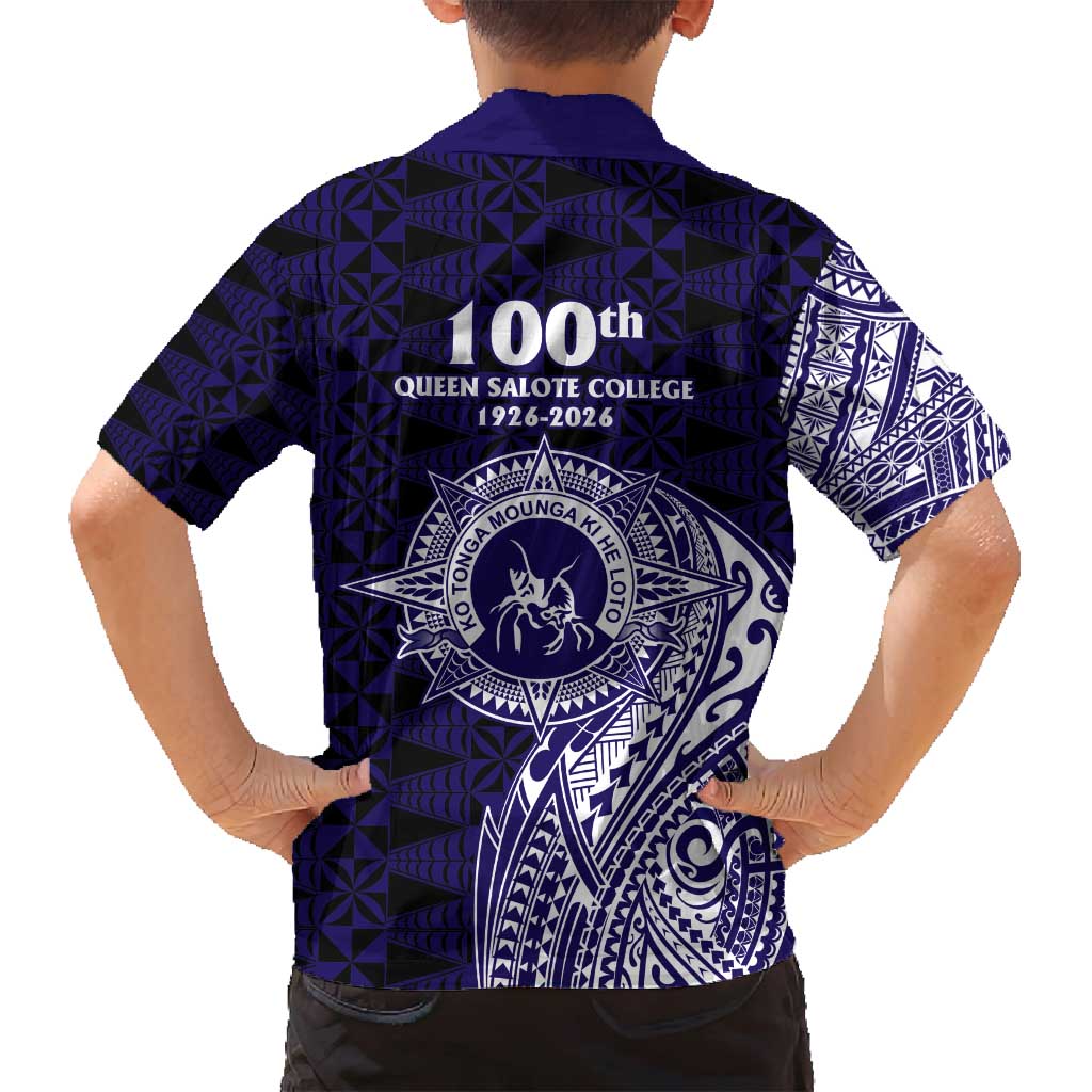 Tonga Queen Salote College 100th Years Family Matching Tank Maxi Dress and Hawaiian Shirt Est 1926 Tongan Ngatu Tapa LT9 - Polynesian Pride