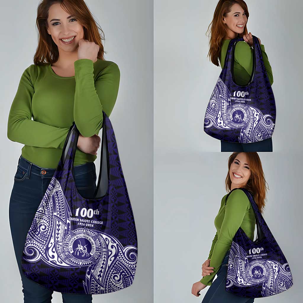 Tonga Queen Salote College 100th Years Grocery Bag Est 1926 Tongan Ngatu Tapa - Polynesian Pride