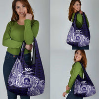 Tonga Queen Salote College 100th Years Grocery Bag Est 1926 Tongan Ngatu Tapa - Polynesian Pride