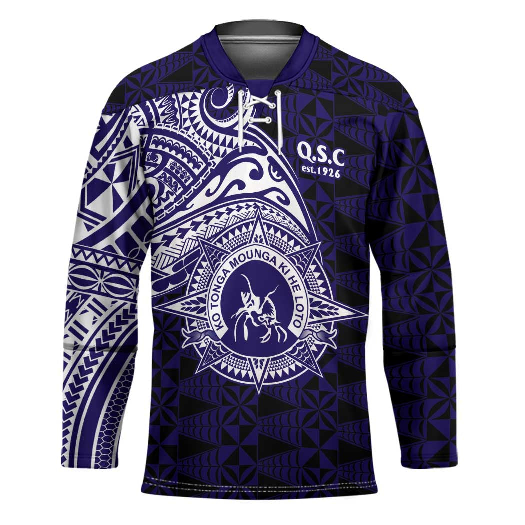Tonga Queen Salote College 100th Years Hockey Jersey Est 1926 Tongan Ngatu Tapa - Polynesian Pride
