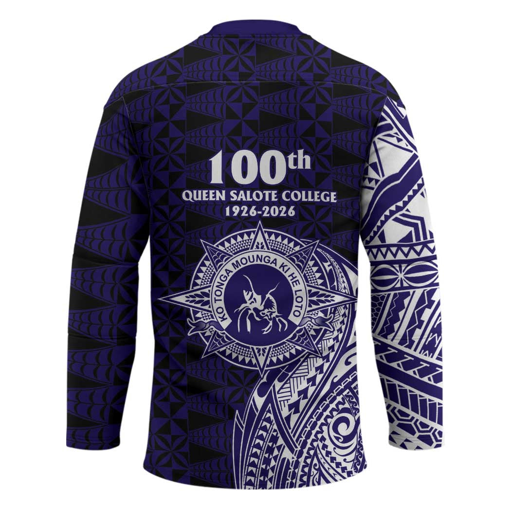 Tonga Queen Salote College 100th Years Hockey Jersey Est 1926 Tongan Ngatu Tapa - Polynesian Pride
