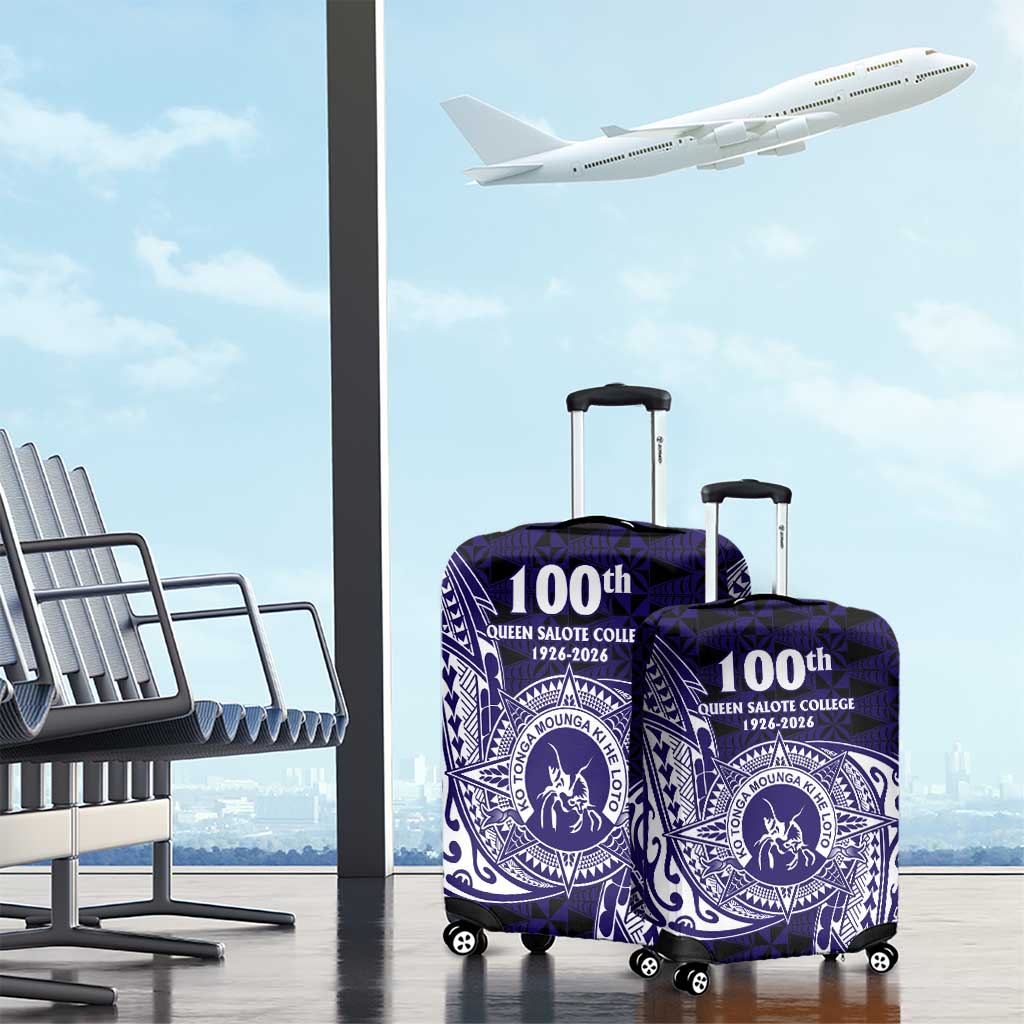 Tonga Queen Salote College 100th Years Luggage Cover Est 1926 Tongan Ngatu Tapa - Polynesian Pride