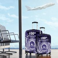 Tonga Queen Salote College 100th Years Luggage Cover Est 1926 Tongan Ngatu Tapa - Polynesian Pride