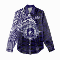 Tonga Queen Salote College 100th Years Women Casual Shirt Est 1926 Tongan Ngatu Tapa LT9 - Polynesian Pride