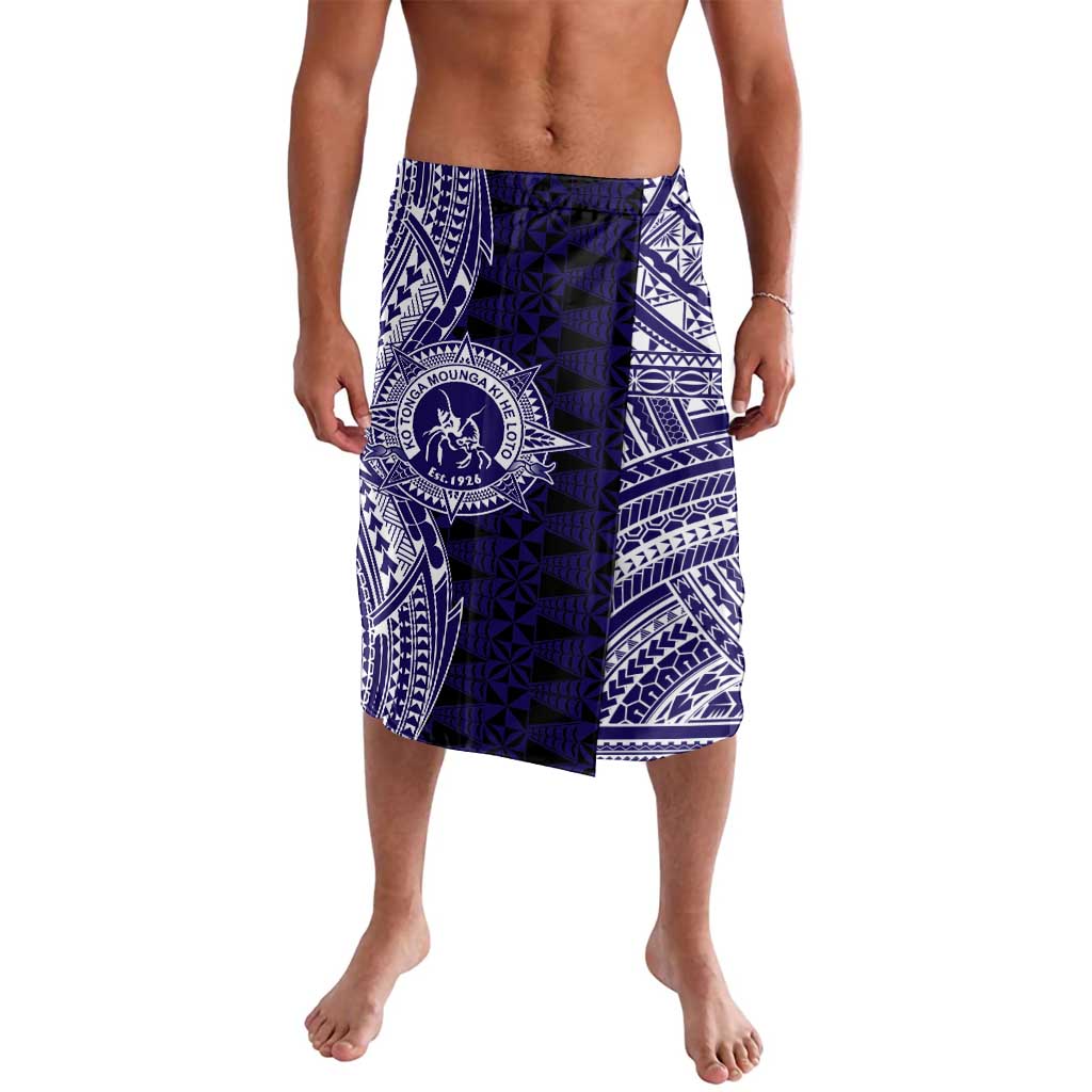 Tonga Queen Salote College 100th Years Lavalava Blue Tonga Kupesi Uniquely Pacific Art - Polynesian Pride
