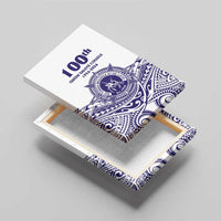 Tonga Queen Salote College 100th Years Canvas Wall Art White Tonga Kupesi Uniquely Pacific Art LT9 - Polynesian Pride