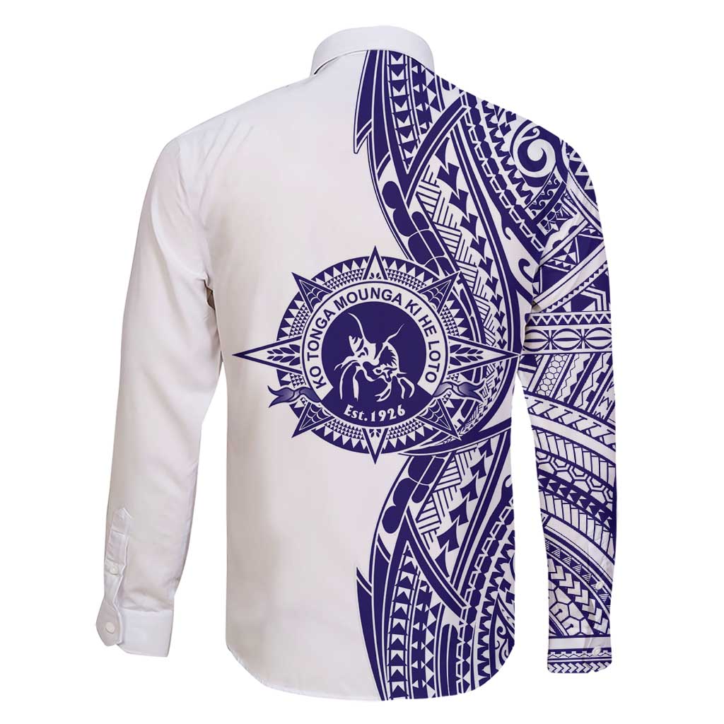 Tonga Queen Salote College 100th Years Family Matching Short Sleeve Bodycon Dress and Hawaiian Shirt White Tonga Kupesi Uniquely Pacific Art LT9 - Polynesian Pride