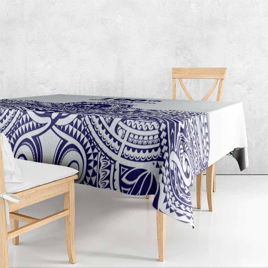 Tonga Queen Salote College 100th Years Tablecloth White Tonga Kupesi Uniquely Pacific Art - Polynesian Pride