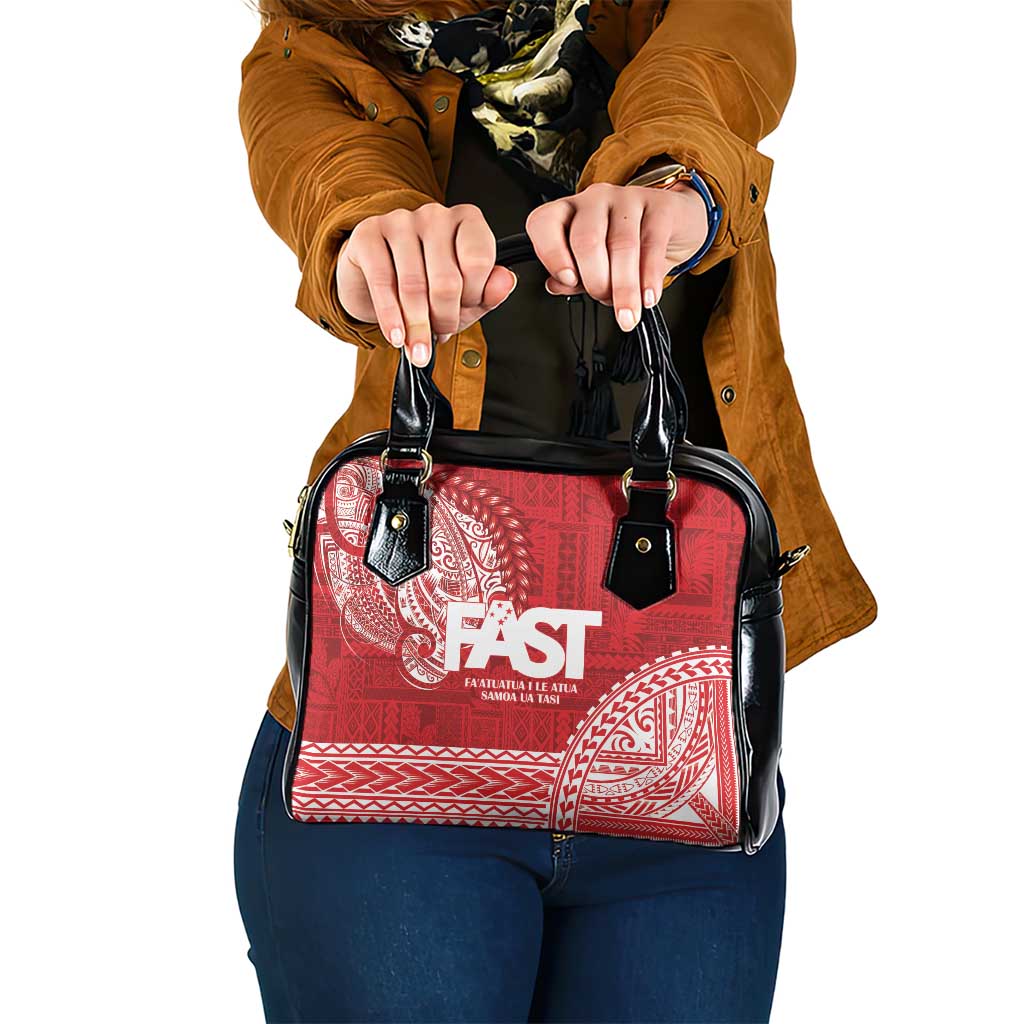 Samoa FAST Shoulder Handbag Samoan Motif Patterns - Polynesian Pride