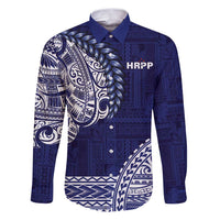 Samoa HRPP Family Matching Puletasi and Hawaiian Shirt Samoan Motif Patterns - Polynesian Pride