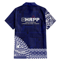 Samoa HRPP Family Matching Summer Maxi Dress and Hawaiian Shirt Samoan Motif Patterns - Polynesian Pride
