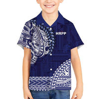 Samoa HRPP Family Matching Summer Maxi Dress and Hawaiian Shirt Samoan Motif Patterns - Polynesian Pride