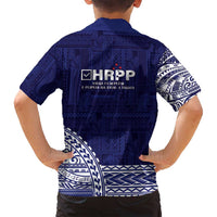 Samoa HRPP Family Matching Tank Maxi Dress and Hawaiian Shirt Samoan Motif Patterns - Polynesian Pride