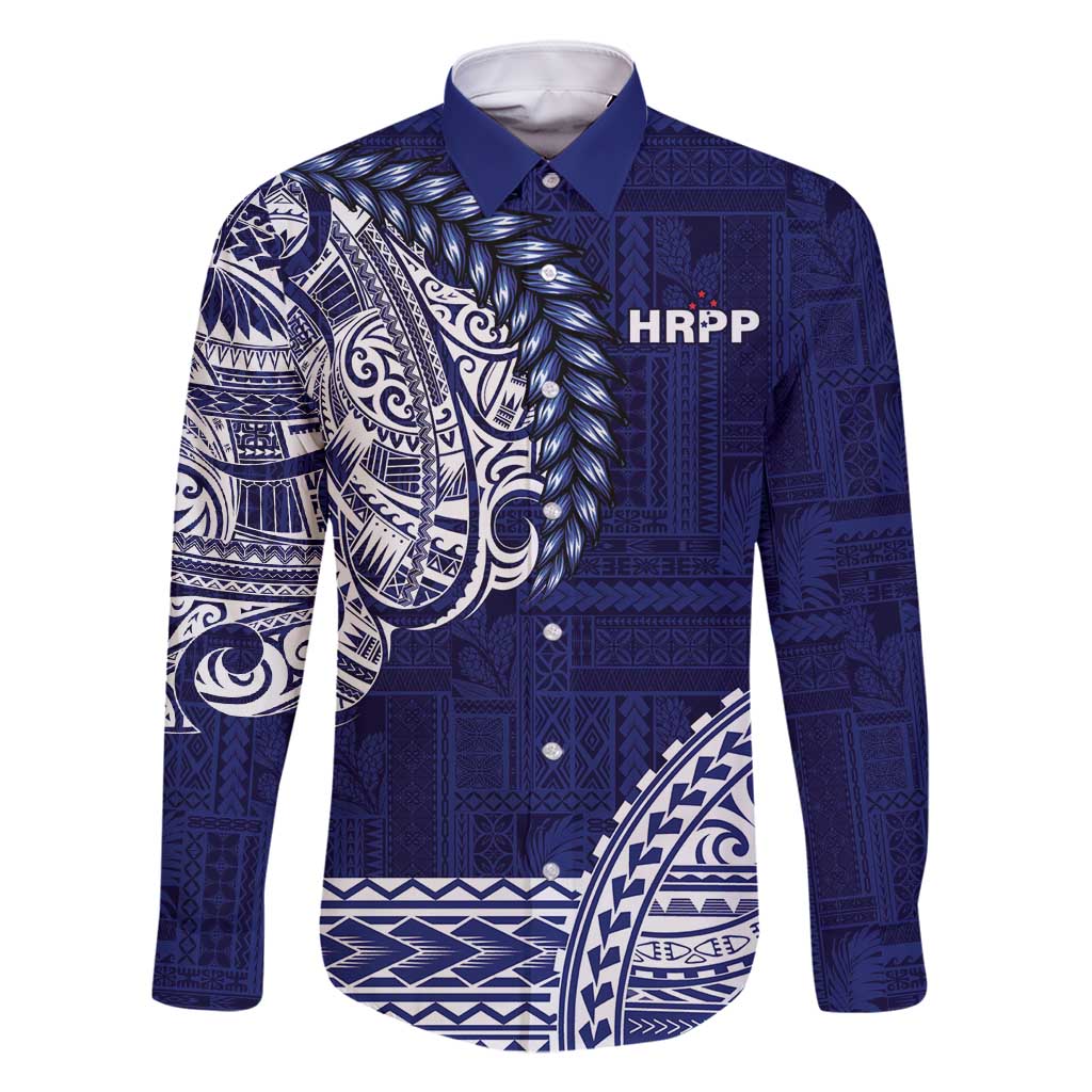 Samoa HRPP Family Matching Tank Maxi Dress and Hawaiian Shirt Samoan Motif Patterns - Polynesian Pride