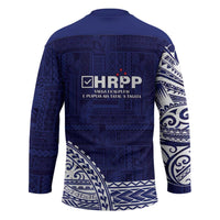Samoa HRPP Hockey Jersey Samoan Motif Patterns - Polynesian Pride