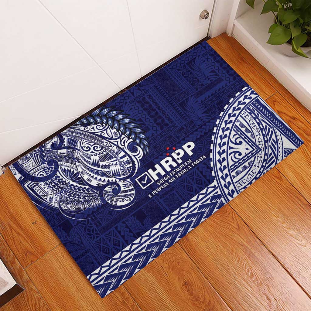 Samoa HRPP Rubber Doormat Samoan Motif Patterns - Polynesian Pride